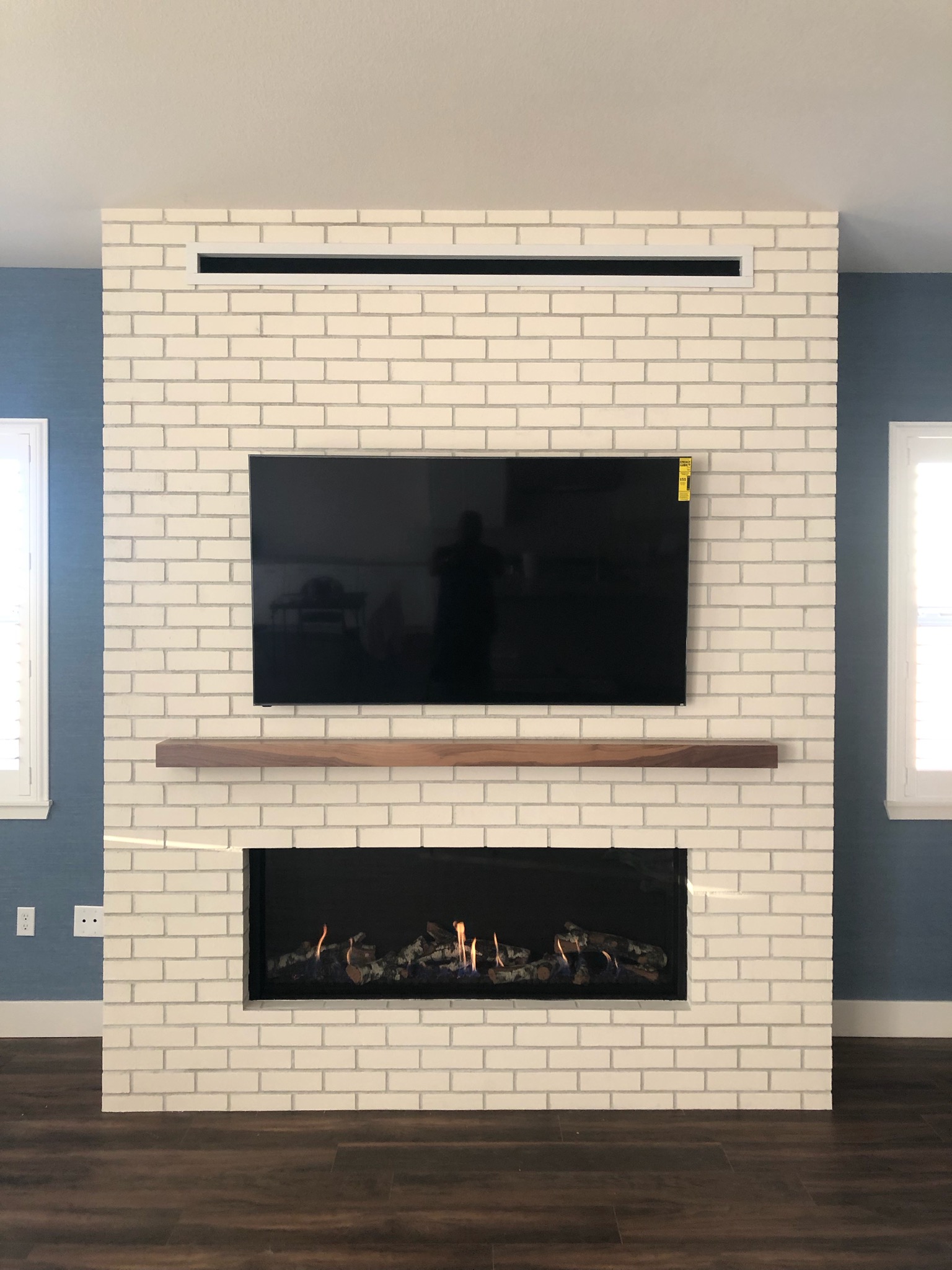 Photo of fireplace