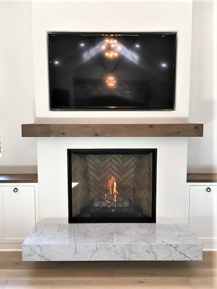Photo of fireplace